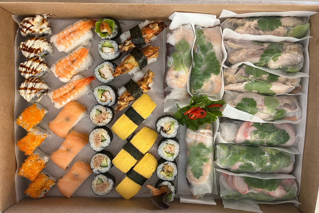 Assorted Sushi & Cold Rolls grazing Box